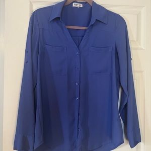 Blue blouse Express size M